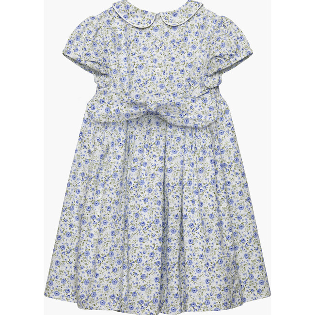 Catherine Rose Smocked Dress, Blue Rose - Dresses - 4