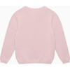 Heart Button Cardigan , Pale Pink - Cardigans - 3