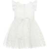 Juliette Floral Embroidered Flower Girl & Occasion Dress, White - Dresses - 2