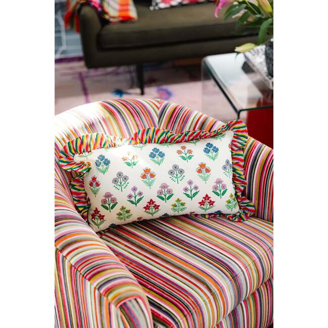Santini Ruffle Lumbar Pillow - Decorative Pillows - 2