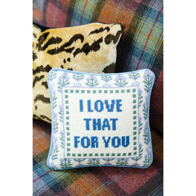 Love That for You Needlepoint Pillow - Decorative Pillows - 2