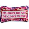 Higher The Hair Needlepoint Pillow - Decorative Pillows - 1 - thumbnail