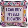 Flowers Needlepoint Pillow - Decorative Pillows - 1 - thumbnail