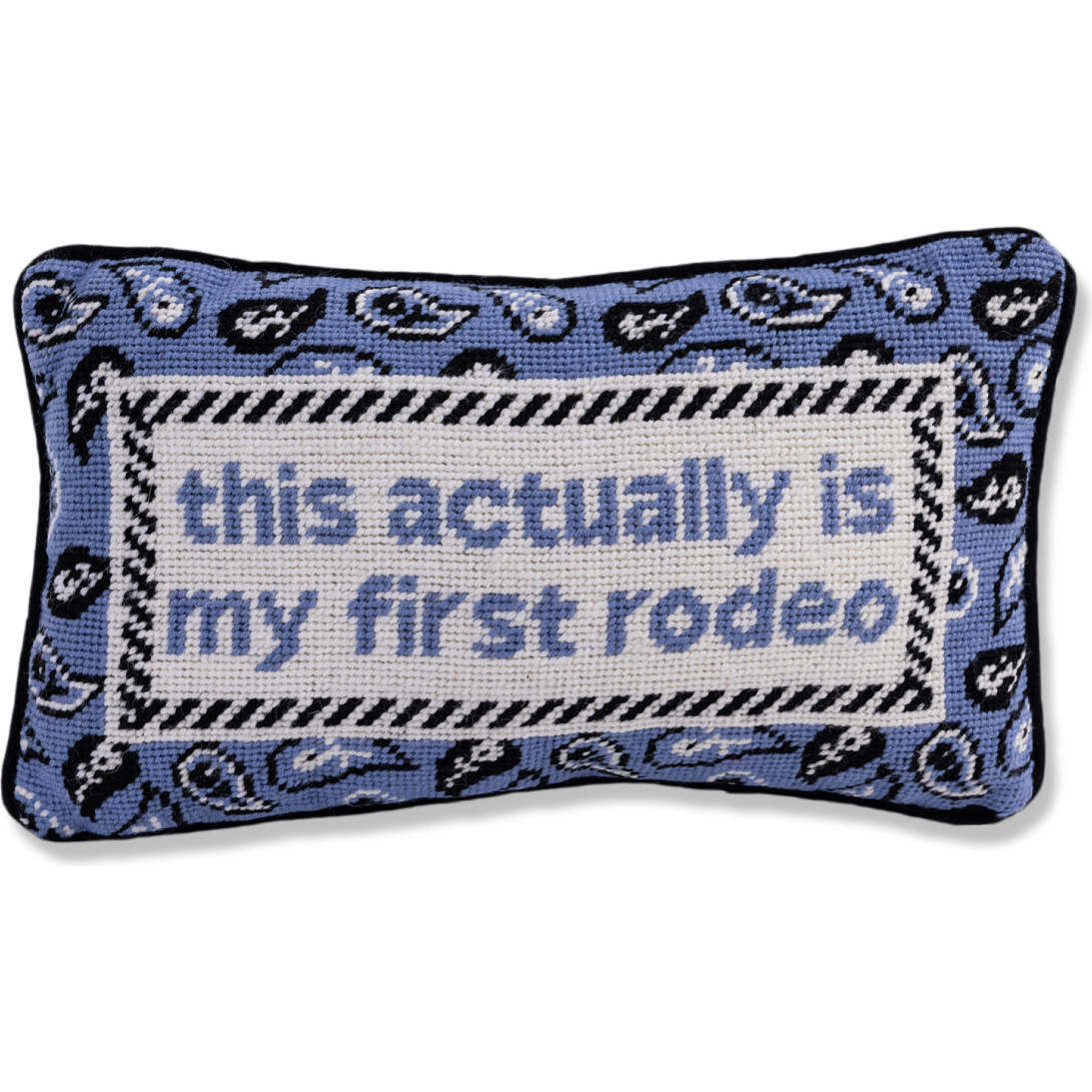 First Rodeo Needlepoint Pillow - Decorative Pillows - 1