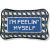 Feelin' Myself Mini Needlepoint Pillow - Decorative Pillows - 1 - thumbnail