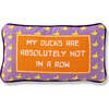 Ducks in a Row Needlepoint Pillow - Decorative Pillows - 1 - thumbnail