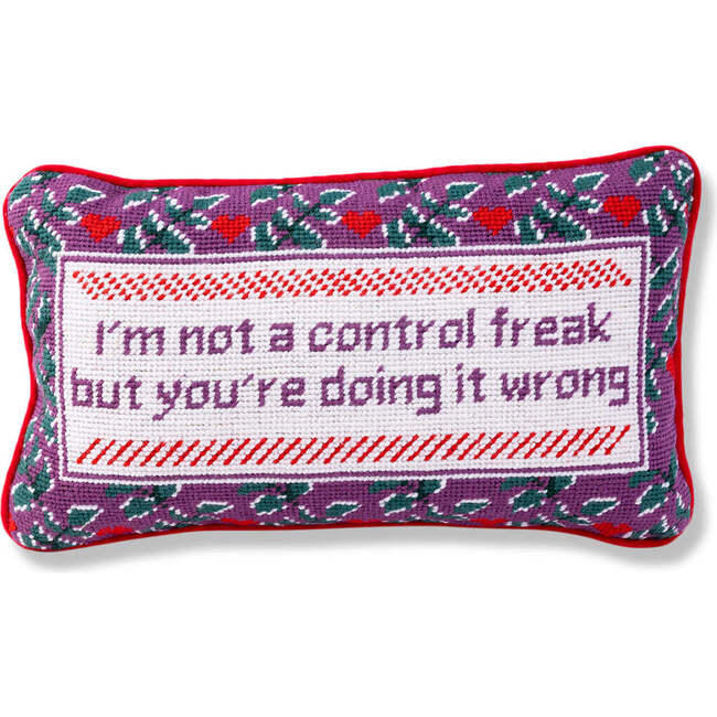 Control Freak Needlepoint Pillow