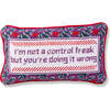 Control Freak Needlepoint Pillow - Decorative Pillows - 1 - thumbnail