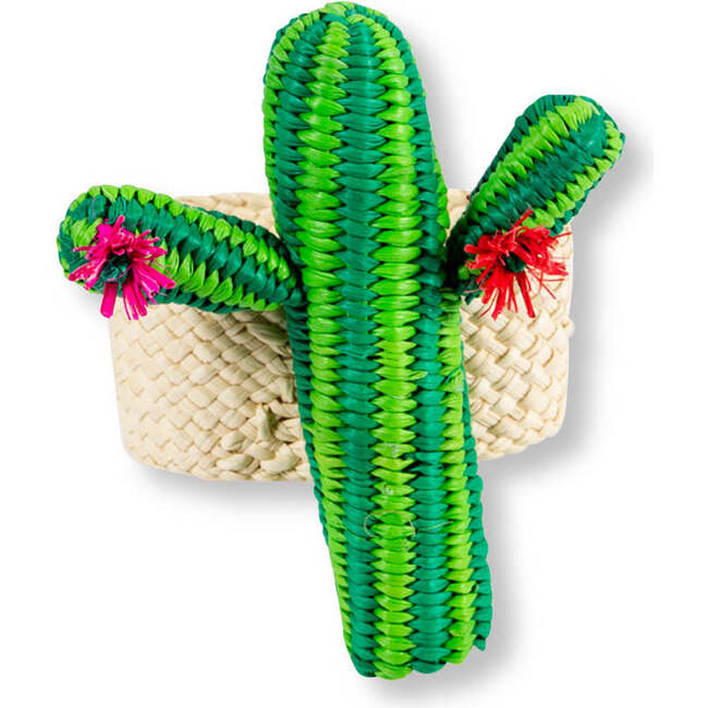 Cactus Raffia Napkin Ring
