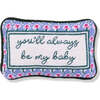 Be My Baby Mini Needlepoint Pillow - Decorative Pillows - 1 - thumbnail