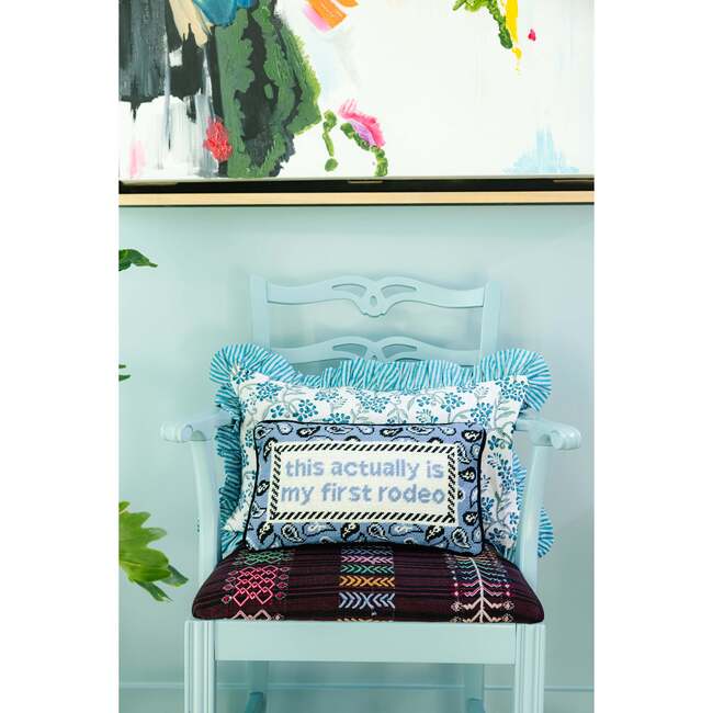 First Rodeo Needlepoint Pillow - Decorative Pillows - 3