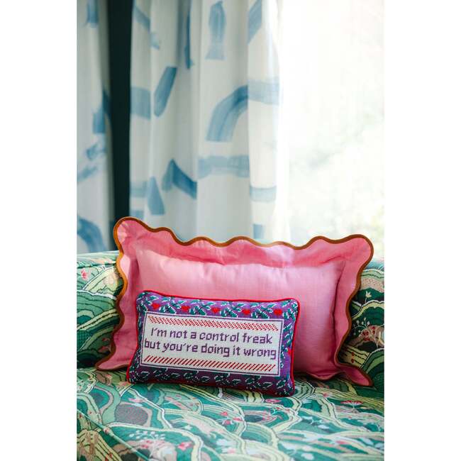 Control Freak Needlepoint Pillow - Decorative Pillows - 2