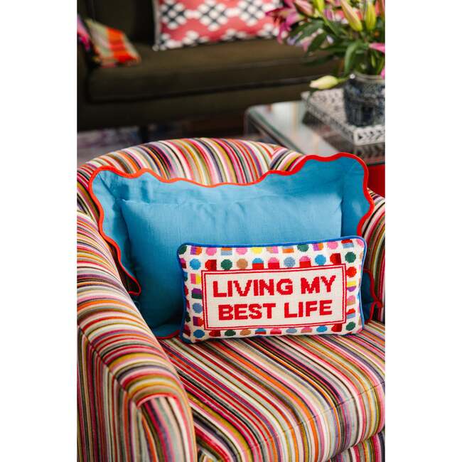 Best Life Needlepoint Pillow - Decorative Pillows - 2