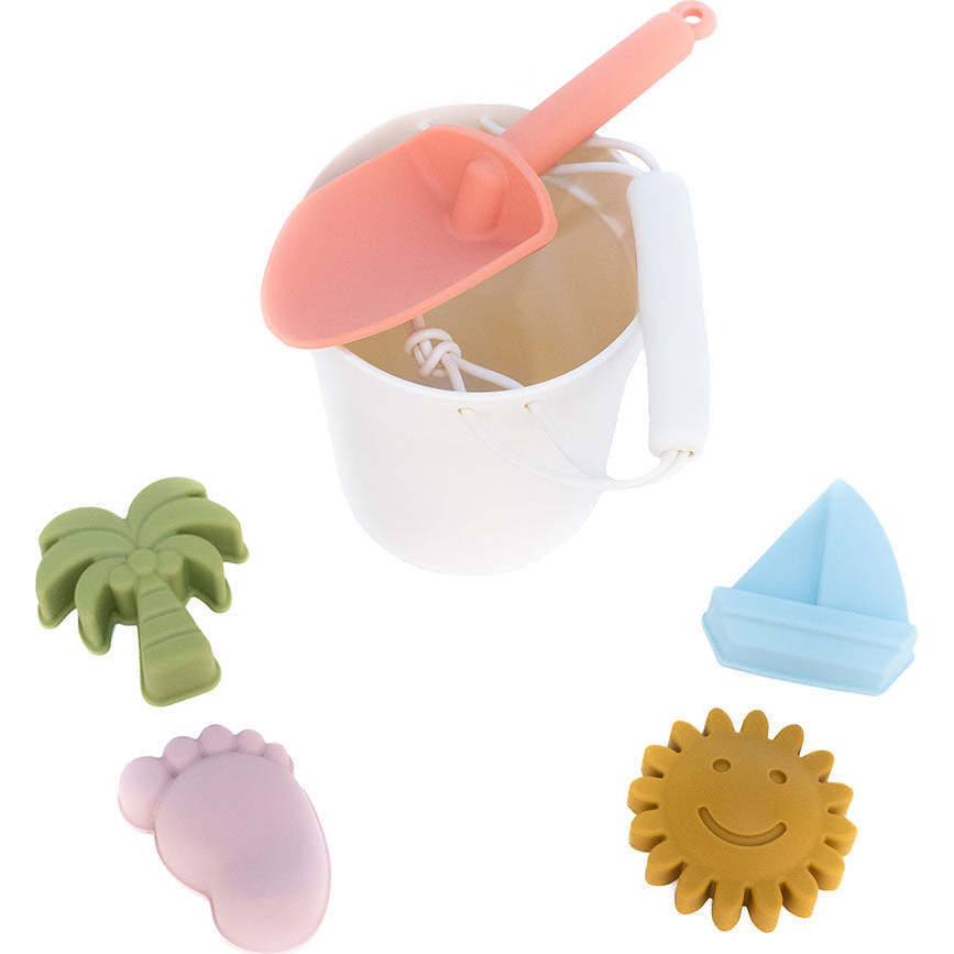 Lucy's Room Silicone Beach Bucket Toy Play Set - Pool Toys - 1