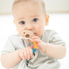 Ocean Duo Beaded Silicon Pacifier Clip, Blue & Yellow - Pacifiers - 3