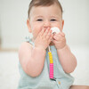 Punch Duo Beaded Silicon Pacifier Clip, Hot Pink & Yellow - Pacifiers - 2