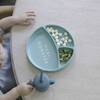 Meal Monster 3-Section Wonder Silicon Suction Plate, Aqua - Food Storage - 3