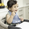 Traffic Jam Little Bites Narrow Bib, Blue - Bibs - 3