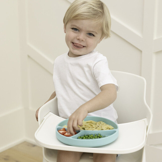 Meal Monster 3-Section Wonder Silicon Suction Plate, Aqua - Food Storage - 4