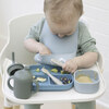 Dog House Little Bites Narrow Bib, Light Blue - Bibs - 2