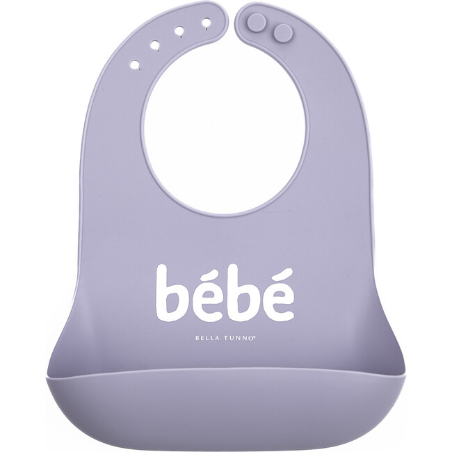 Bebe Wonder Adjustable Silicon Bib, Periwinkle