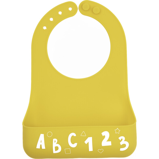 Alphabet Fun Little Bites Narrow Bib, Yellow