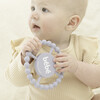 Bebe Beaded Round Grip Silicon Teether, Periwinkle - Teethers - 3