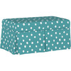 Hamilton Painted Dot Storage Bench, Aqua - Ottomans - 1 - thumbnail