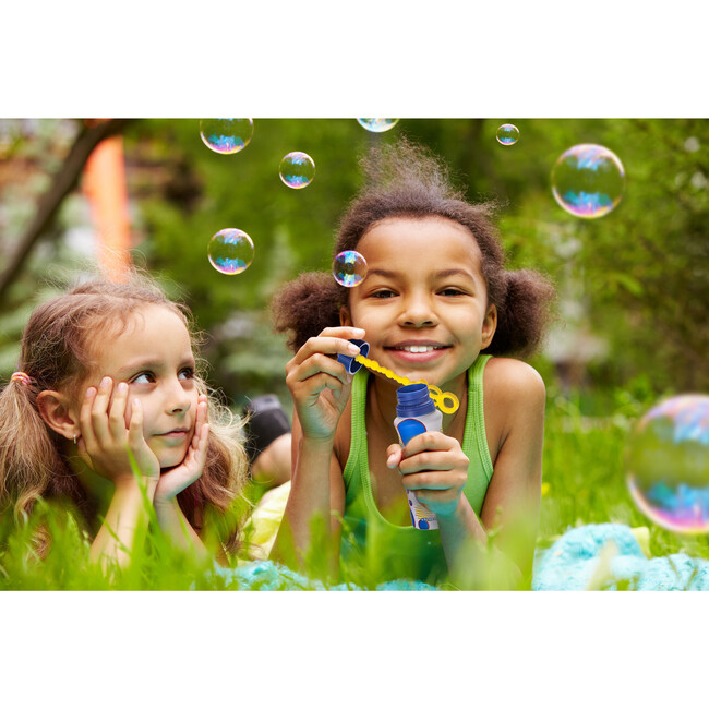Bubble Sound Maker Flute w/ 4 oz Aluminum Bottle of Bubbles - Bubbles/Chalk - 4