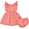Mini Agnes Sleeveless Pinafore Set, Amber - Dresses - 2
