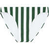 Women's Charleston Green Cabana Stripe Low Waist Bikini Bottom - Two Pieces - 1 - thumbnail