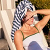 Navy Cabana Stripe Towel - Towels - 2