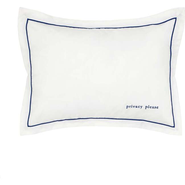 Navy Trim Decorative Pillow - Pillows - 3