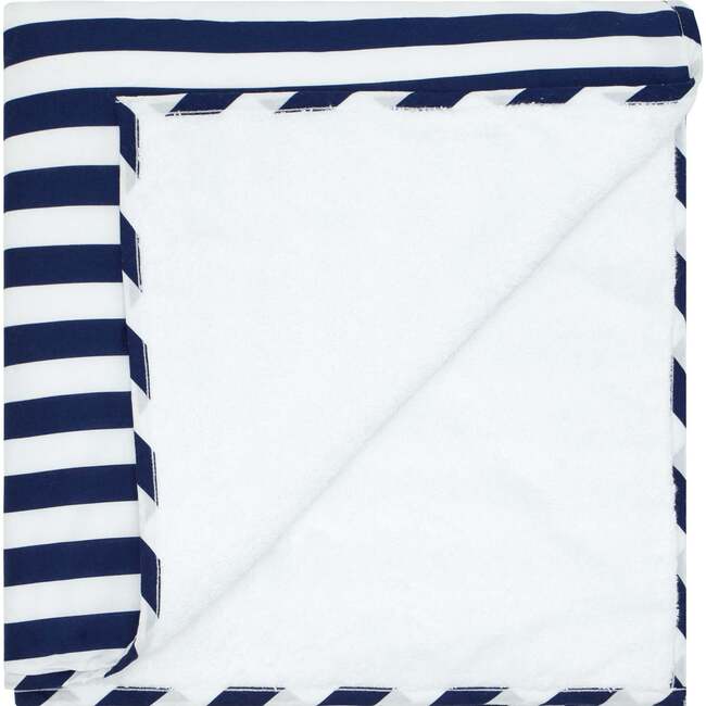 Navy Cabana Stripe Towel - Towels - 6