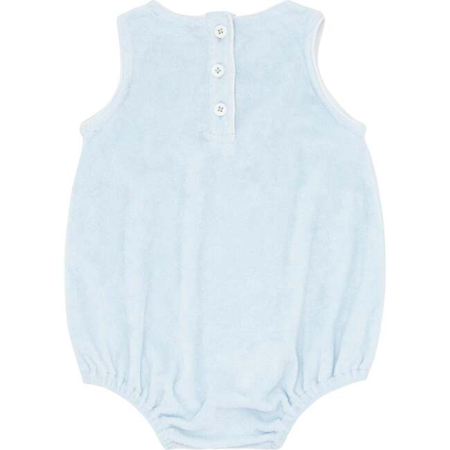 Baby Boys Light Blue Bubble Romper - Rompers - 2