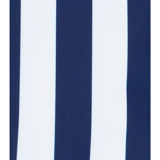 Boys Navy Cabana Stripe Brief - Swim Trunks - 5