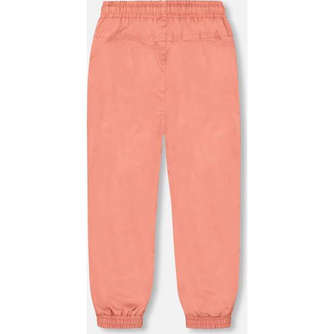 Two Piece Hooded Coat And Pant Mid-Season Set, Pink Little Flowers Print - Raincoats - 6