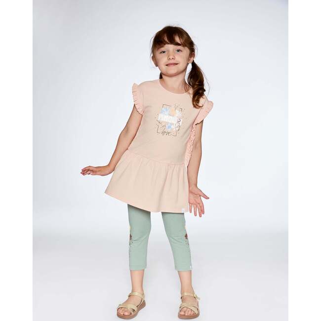 Tunic With Frills, Blush Pink - Shirts - 2