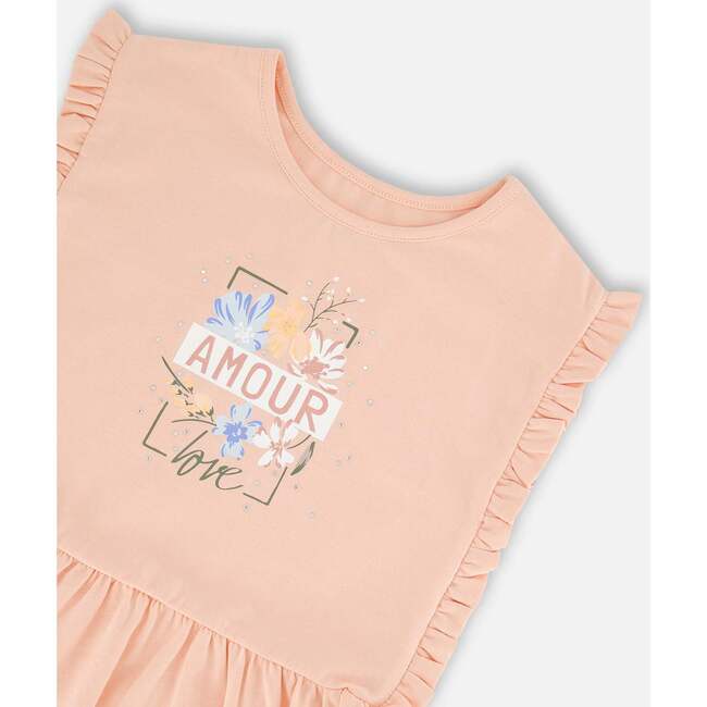 Tunic With Frills, Blush Pink - Shirts - 4