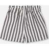 Striped Seersucker Short, Black Stripe - Shorts - 3