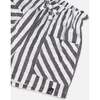 Striped Seersucker Short, Black Stripe - Shorts - 4