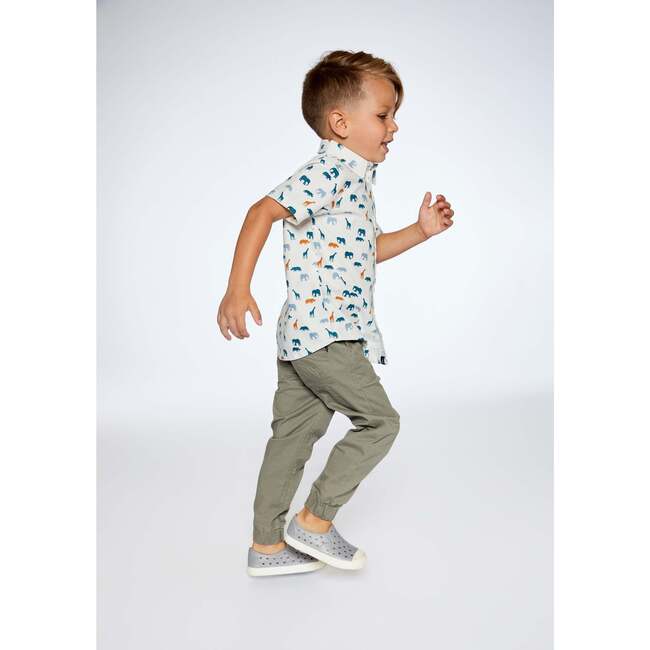 Stretch Twill Jogger Pants, Castor Gray - Pants - 2