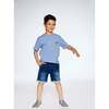 Stretch Denim Short, Navy Denim - Pants - 2