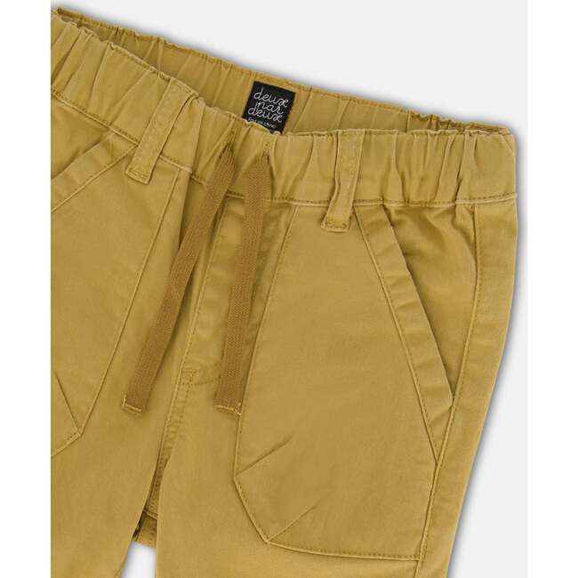Stretch Twill Jogger Pants Beige Gold Stretch Twill Jogger Pants Beige Gold