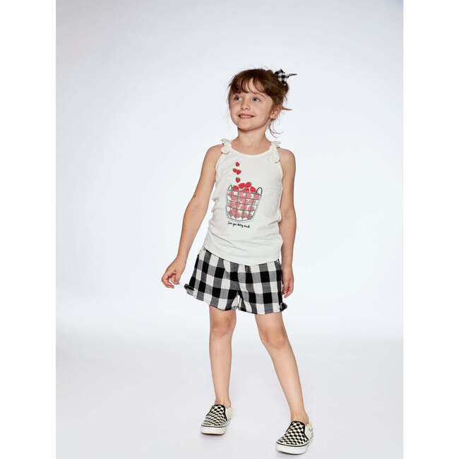 Short With Knots, Vichy Black And White - Shorts - 3