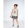 Short With Knots, Vichy Black And White - Shorts - 3