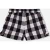 Short With Knots, Vichy Black And White - Shorts - 4