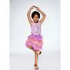 Ruffle Tulle Mesh Skirt, Lavender Printed Fields Flowers - Skirts - 2