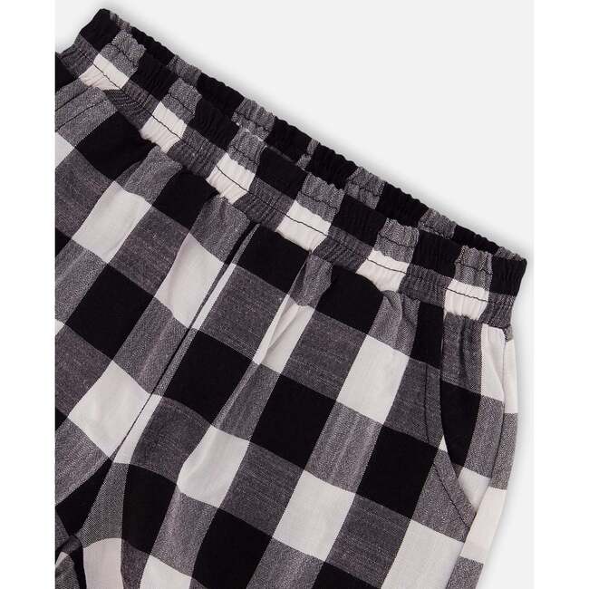 Short With Knots, Vichy Black And White - Shorts - 5