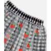 Skirt With Embroidered Mesh, Little Vichy Black And White - Skirts - 5